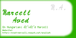 marcell aved business card